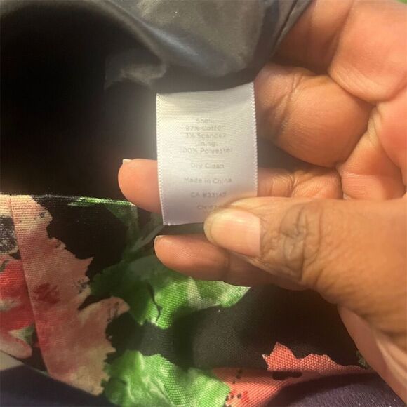 Talbots Petite Plus Size Floral Pencil Skirt Stretch Lined Knee Length 22WP - Picture 3 of 6